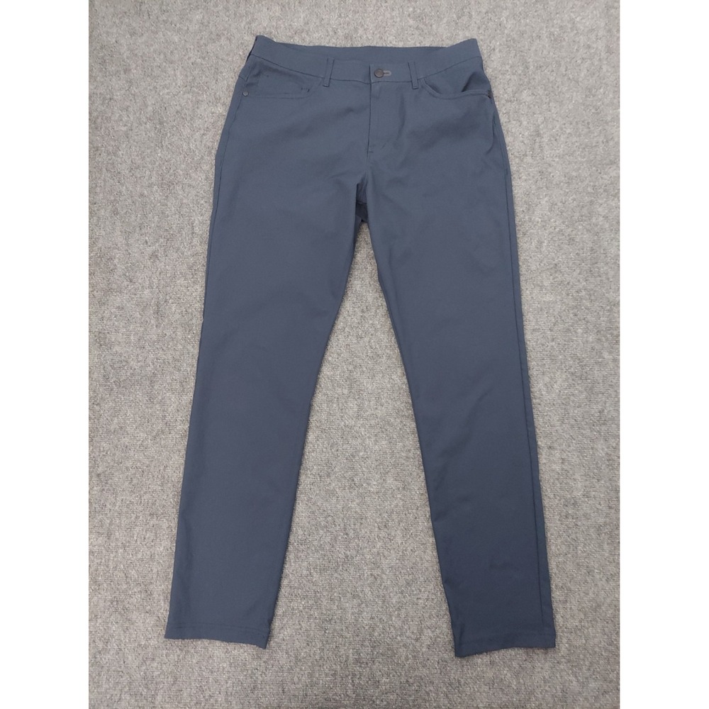 Public Rec Pants 33x34 Blue Flat Front Golf Performance Stretch Dealmaker Chino